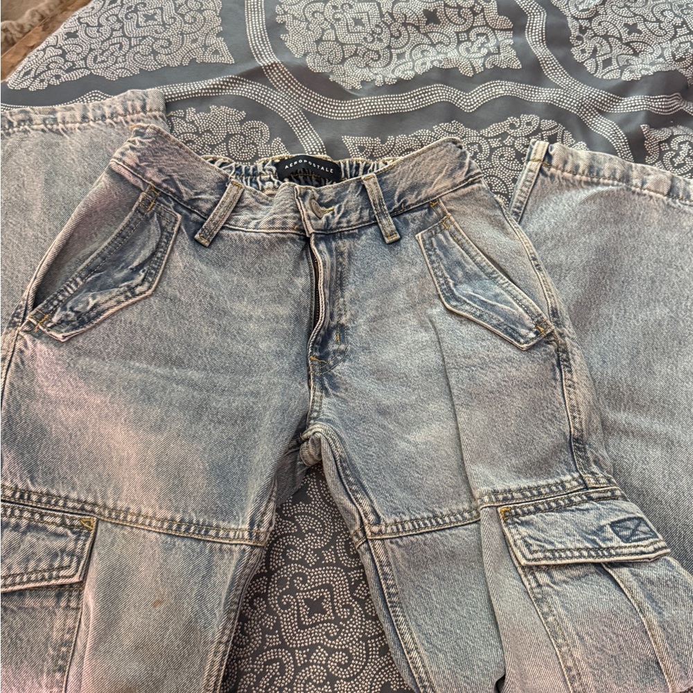Aeropostale Women's Light Blue Boyfriend Jeans